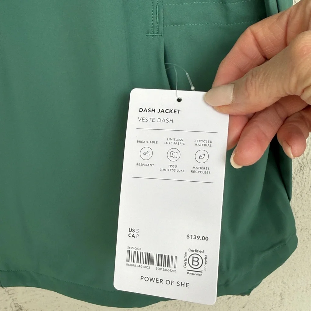 NWOT Athleta Dash Jacket Lightweight Size Small - Picture 3 of 12